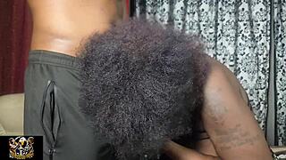 damn this sexy african bbw slut craves his huge bbc pounding her squirting juicy pussy 😍