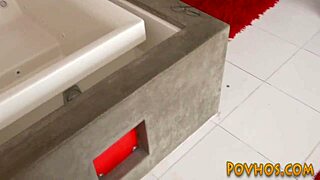 Brunette Teen Spreads Pussy Wide Riding Cock in Hot POV!