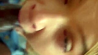 czech blonde devours big black cock during lunch break