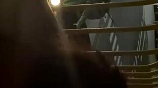 wife bent over hotel balcony fucked hard by monster cock cums in mouth