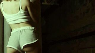 Blonde Teen Amelia Poses Ball Exposes Stunning Body