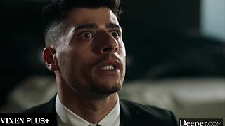 gorgeous redhead 18 plus trainer bends over teaching rude guy deep anal lesson