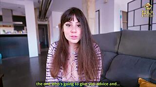 curvy big ass hairy pussy friend gets sloppy wet riding therapy