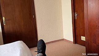 caught busty milf masturbating then prepping her asshole for huge anal pounding