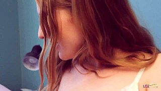 Cheating blonde redhead dive into pussy licking lesbian threesome frenzy!