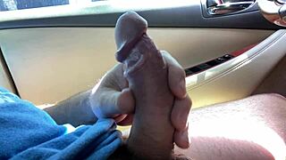 guy edges hard while teasing naked amateur beach lady outdoors