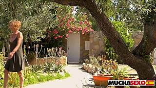 Spanish Redhead Yuno Love Poolside Cowgirl Big Cock Ride