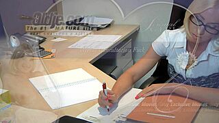 Young blonde glasses doctoress sucks and fucks old patient in hospital hardcore