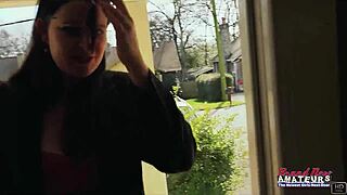 big titted brunette kylie shae mast... sucks dick swallows cum