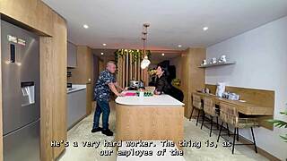 I fuck my boss's curvy latina bbw milf with my huge manager cock for the raise