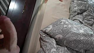 Intriguing home visit from pretty housewife teacher