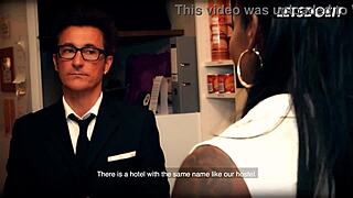 pervert businessman spoons barbara bieber's tight pussy