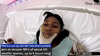 Helpless Minnie Rose Blasted In Latex Gloves Deepthroat Orgy