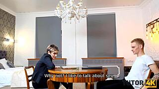 wanna watch short-haired teacher get nailed hard?