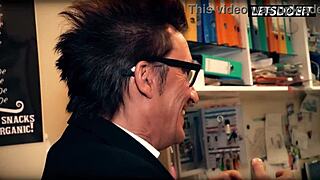 pervert businessman spoons barbara bieber's tight pussy