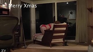Red bikini teen milf shakes her big juicy ass seductively
