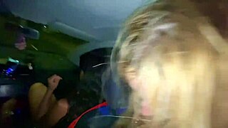 brazilian blonde instagram star hooks up with strangers post-party rides cock in car