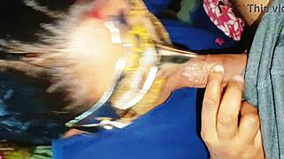 chubby bhabhi gulps down mouthful cumshot close up