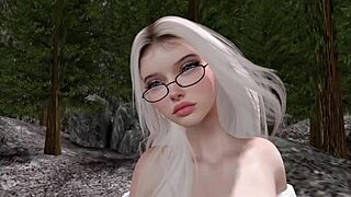 Dig this sexy honey riding the hood hard