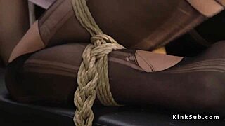 oh perky tits slave torn pantyhose bound squirting