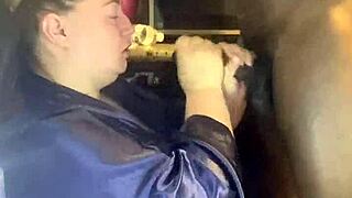 bbw slut slurps massive black cock in sloppiest interracial blowjob ever
