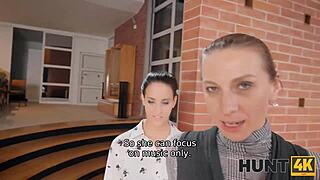 Watching seductive Czech brunette leads to bold sofa pussy pounding