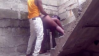 Neighbor bricklayer RAMS my juicy shaved pussy rough! 💥🍆