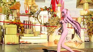 goddess megurine luka reveals stunning nude body in diva mod