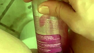 Bold Stretched Shaved Pussy Closeup