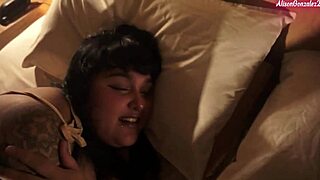 chubby babe throat fucked hard by huge cock pov facial blast