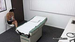 fingering tight ebony patient's pussy before hardcore hospital fuck
