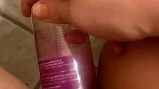 Bold Stretched Shaved Pussy Closeup