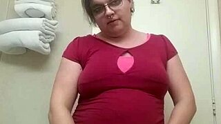 hey, watch this tranny strip in sexy panties!