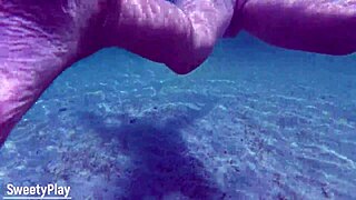 Creampie Whore Swims Underwater with Huge Juicy Pussy Dripping Wet!