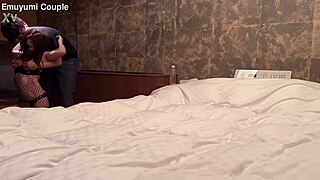 called s-rank beauty to hotel for intense blowjob handjob monster cock sex and swallow