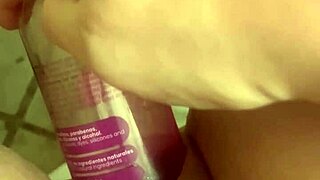 Bold Stretched Shaved Pussy Closeup