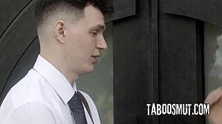 lonely big tit milf housewife tempts two studs into double penetrating her dripping pussy ride