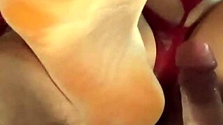 Miss Raquel's Oiled Latina Feet Fucked Hard in Motel