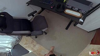 brazilian milf's tight pussy creampied on bed