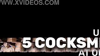 Petite Asian Swarmed by Cocks in Sloppy Gangbang Creampie Frenzy