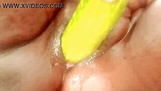 Village housewife sneaks passionate bathroom sex hiding from husband