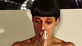 hey teen goth, sneeze out that huge snot for my kinky hungarian pov fetish humiliation?