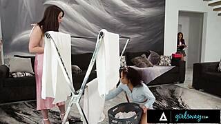 Ever imagine petite brunette Alexis Tae 69ing handywoman Lumi Ray in a cheating risky affair?