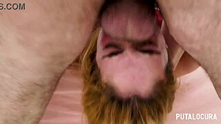 oh god, anita satanita's spanish blonde throat gags on cum in this filthy interracial trio blowbang swallow fest