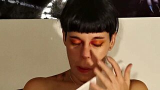 hey teen goth, sneeze out that huge snot for my kinky hungarian pov fetish humiliation?