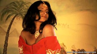 Captivating Indian Beauty's Graceful Dance Display