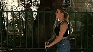 Ria Sunn's DP threesome after scooter crash