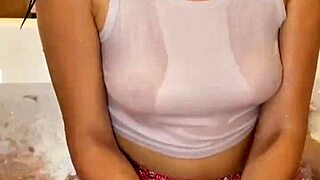 Hey yoya grey soaks skirt in wet clothed pounding session