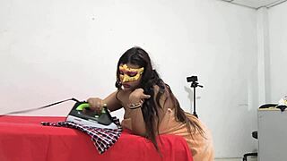 cute chubby 18yo latina student fixes sexy uniform early morning classroom tease