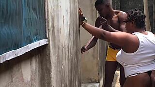 outdoor chubby big tits tempts house cleaner